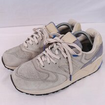 999 ニューバランス 28.0cm/new balance ライトグレー アイボリー 青 中古 古着 スニーカー メンズ yy8330_画像1