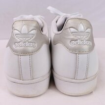 SUPERSTAR 27.5cm/adidas スーパースター アディダス スニーカー 白 ホワイト シルバー 中古 古着 メンズ ad4632_画像2