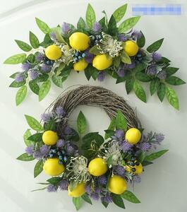 2 point set * lease * hand made * lemon artificial flower * wall decoration * entranceway lease * party for *