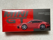 1/64 MINI-GT MGT00283-L ポルシェ 911 (992) カレラ S ガーズレッド 左ハンドル Porsche Carrera S Guards Red トゥルースケール ミニGT_画像3