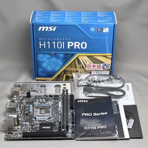 MSI マザーボード H110I PRO LGA1151 Mini-ITX 美品 全て揃ってます