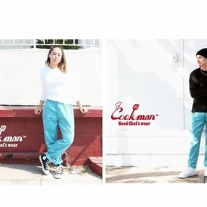 送料0 【COOKMAN】クックマン Chef Pants シェフパンツ Corduroy Turquoise Blue 231-03811 -M 男女兼用 コーデュロイ イージーパンツ LAの画像8