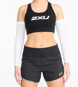  super-discount!! new goods unused most discussed Athlete for 2XU two time z You compression slim arm guard / white × silver M size UA6410A