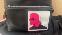 3631 Karl Lagerfeld カールラガーフェルド リュックサック バックパック ブラック系 カバン_画像3