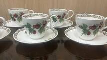 3583 Noritake ノリタケ ROYAL ORCHARD ロイヤルオーチャード 9416 カップ＆ソーサ 大プレート セット 中古_画像6