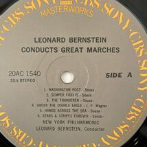 LEONARD BERNSTEIN CONDUCTS GREAT MARCHES レコード_画像6