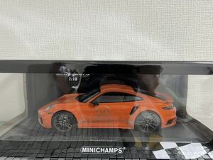 1/18 ポルシェ 911 (992) ターボ S クーペ スポーツデザイン 2021(オレンジ ) MINICHAMPS ミニチャンプス