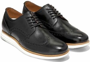 Cole Haan 26cm ブラック ビジネス スニーカー ウィングチップ オックスフォード レザー スリッポン レザー 革 ドライバー XXX168