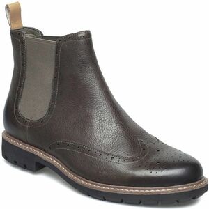 送料無料 CLARKS 27cm サイドゴア チェルシー ブーツ ウィングチップ トープ グレー スニーカー ワーク ビジネス レザー スーツ XXX172