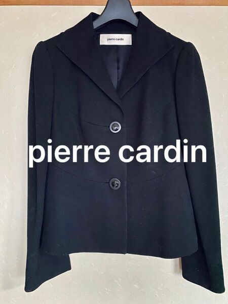 【極美品】ピエールカルダンpierre cardin 黒 ジャケット テーラードジャケット 上着 アウター フォーマル ブラック