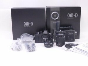 OLYMPUS/オリンパス ミラーレス一眼 OM-D E-M10 Mark II EZダブルズームキット 元箱付 外付けグリップ ECG-3付 § 6C1B0-22