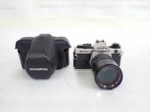 OLYMPUS オリンパス OM-4 Ti フィルム一眼レフカメラ シルバー OM-SYSTEM ZUIKO MC AUTO-T F2.8 135mm レンズ ∴ 6C2CB-16