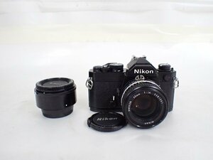 Nikon ニコン FM フィルム一眼レフカメラ ブラック NIKKOR 50mm F1.4 レンズ PK-13 27.5 接写リングセット ∴ 6C2CB-29