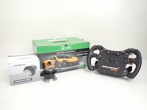 【良品】FANATEC CSL Elite SW McLaren GT3 + Quick Release Adapter セット 元箱有 ファナテック マクラーレン ◆ 6C433-1