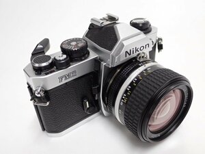 Nikon FM2 前期型 ハニカムチタン幕 + Ai-S NIKKOR 28mm F2.8 ニコン フィルム一眼レフカメラ ボディ/レンズ ∬ 6C5CA-2