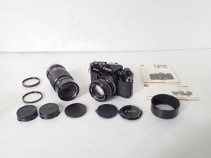 Canon キヤノン 一眼レフカメラ F-1 + レンズ2本（50mm、200mm） ★ 6C4EA-12