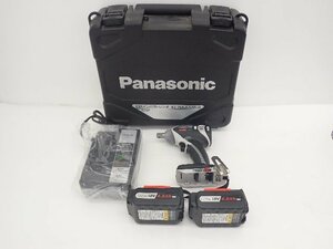【開封・未使用品】Panasonic パナソニック 18Vインパクトレンチ EZ75A2LS2G-H バッテリー2個/充電器/ケース付 ∽ 6C793-3