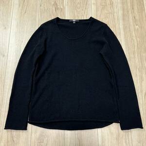 ★送料360円★美品 カシミア100% UNIQLO ユニクロ カシミヤ ニット セーター 長袖 サイズS 黒 ブラック レディース R-5243