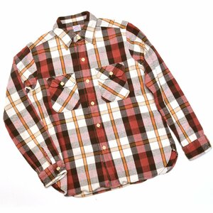 定価22000円 WAREHOUSE ウエアハウス FLANNEL SHIRTS ヘビーネル フランネルシャツ 15-15.5サイズ メンズ 長袖 ONE WASH M685656