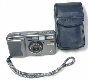 ★完動・とても綺麗★Ricoh R1s リコーコンパクトフィルムカメラ ストラップ・ケース付属 液晶表示も問題なし 安心の動作確認済