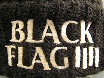 《美品 90's》BLACK FLAG 刺繍ロゴ ニットキャップ ブラックフラッグ BAD BRAINS DEAD KENNEDYS MINOR THREAT MISFITS CIRCLE JERKS_画像5