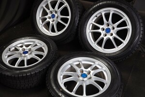 ★バリ山 215/60R17 国産ダンロップ スタッドレス トヨタ用アルミ付 4本セット C-HRアルファードエスティマカローラクロスヴェルファイア等