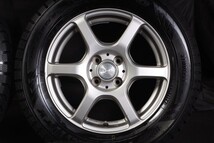 ★新品同様 195/65R15 国産TOYO 2017年製 スタッドレス 4本セット アルミ付 4H/100 カローラアクシオフィールダーブルーバードシルフィ等_画像2