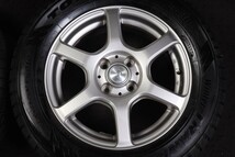 ★新品同様 195/65R15 国産TOYO 2017年製 スタッドレス 4本セット アルミ付 4H/100 カローラアクシオフィールダーブルーバードシルフィ等_画像5