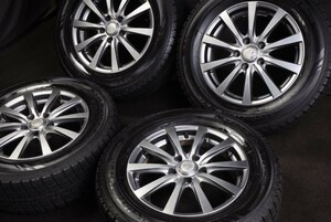 ★バリ山 215/65R16 国産ダンロップ スタッドレス 4本SET アルファードラッシュヴェルファイアCR-Vエリシオンエクストレイルエルグランド