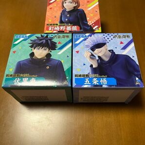 呪術廻戦　ちょこのせプレミアムフィギュア　五条悟　伏黒恵　釘崎野薔薇　３体セット