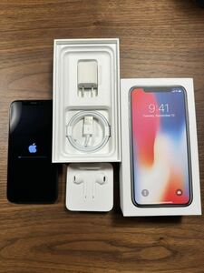 SIMフリー iPhone X スペースグレイ 256GB MQC12J/A バッテリー最大容量94％ 付属品全て未使用品