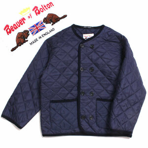 Beaver of Bolton キルティングジャケット sizeS ネイビー ビーバーオブボルトン