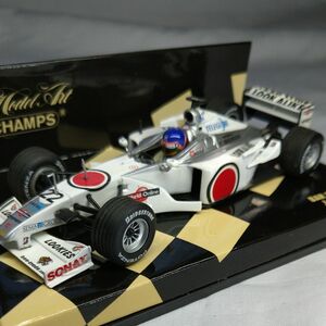 ミニカー 1/43 ミニチャンプス BAR HONDA 02 J.VILLENEUVE