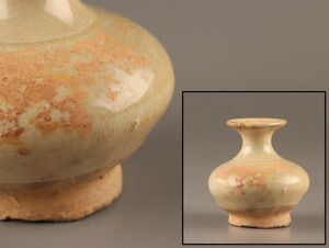 中国古玩 唐物 宋代 青磁 花瓶 時代物 極上品 初だし品 C2577