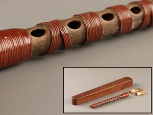  old fine art traditional Japanese musical instrument bamboo made .. era thing finest quality goods the first soup goods C2789