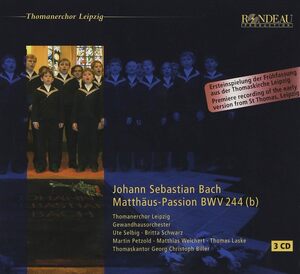 Bach: Matthaeus-Passion BWV 244 (b) J.S. Bach (作曲), Georg Christoph Biller (指揮) 輸入盤CD