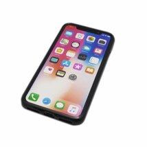 iPhone XS Max ジャケット シンプル 無地 光沢 TPU ソフト アイフォン アイホン XS マックス ケース カバー ブラック 黒色_画像3