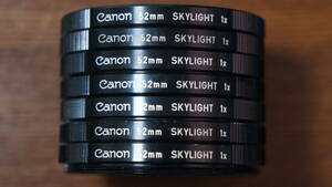 [52mm] Canon SKYLIGHT 1x 保護フィルター 280円/枚