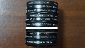 [55mm] Kenko HAKUBA Canon等 CROSS SCREEN SNOW SUNNY等 クロスフィルター 380円/枚