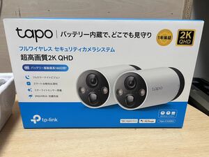 TP-Link フルワイヤレス ネットワークカメラ 屋外 ペット 防犯 2K QHD 照明 ライト 搭載 音声通話可能 ハブ搭載 IP65準拠 Tapo C420S2