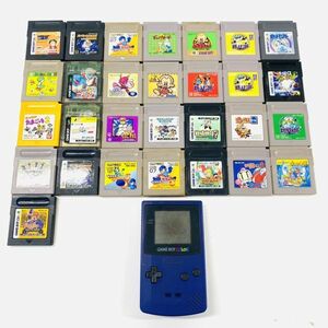 R617-Z9-207 Nintendo ニンテンドー GAME BOY COLOR ゲームボーイカラー パープル CGB-001 通電確認済み ソフト 29点セット ゲーム機 ④