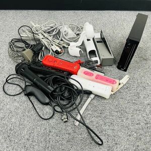 R231-Z10-142 Nintendo 任天堂 Wii RVL001 本体 通電確認済み Wiiリモコン/電源コード/ヌンチャク付き テレビゲーム ブラック ゲーム機 ②