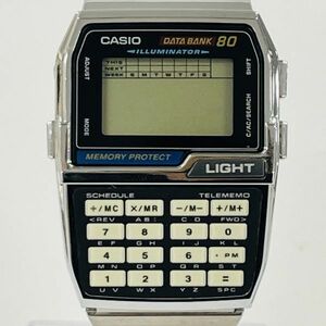 R215-Z6-349 CASIO カシオ MEMORY PROTECT DBC-810 データバンク メンズ 腕時計 箱/取扱説明書付き デジタル 純正ベルト アンティーク ②