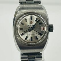 S251-K51-183 ◎ RADO ラドー PRINCESS ウォーターシールド 7042 レディース 腕時計 デイト シルバーカラー 3針 ファッション小物 時計 ②_画像1