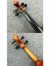 S278-Z10-173 SUZUKI VIOLIN スズキ バイオリン No.S-1 1975年製 STRADIVARIUS COPY 本体 ソフト/ハードケース付き サイズ4/4 日本製 ②_画像5