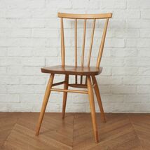 IZ75343F★ercol スティックバックチェア ヴィンテージ 英国 アーコール エルム ウィンザーチェア 曲木 椅子 コムバック ダイニングチェア_画像1