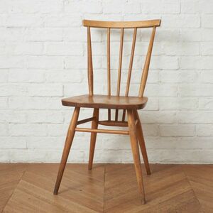 IZ75419F★ercol スティックバックチェア ヴィンテージ 英国 アーコール エルム ウィンザーチェア 曲木 椅子 コムバック ダイニングチェア