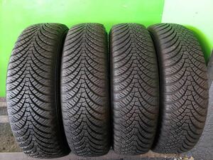 【7377】★【送料無料】★155/65R14 4本セット冬タイヤバリ山DUNLOP ALL SEASON MAXX ASI【2021年】