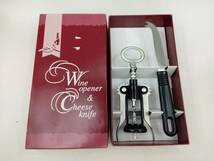 1103-016　中古★wine opener & cheese knife ワインオープナー 　チーズナイフ_画像1