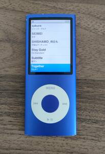 Apple ipod nano アイポッドナノ 第4世代 8G A1285 ブルー